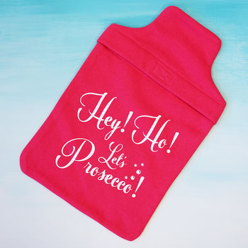 'Let's Prosecco' Hot Water Bottle Cover, 3 of 5