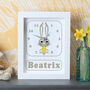 Personalised New Baby Bunny Clock, thumbnail 3 of 12