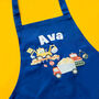 Children’s Personalised Digger Arts And Crafts Apron, thumbnail 2 of 7