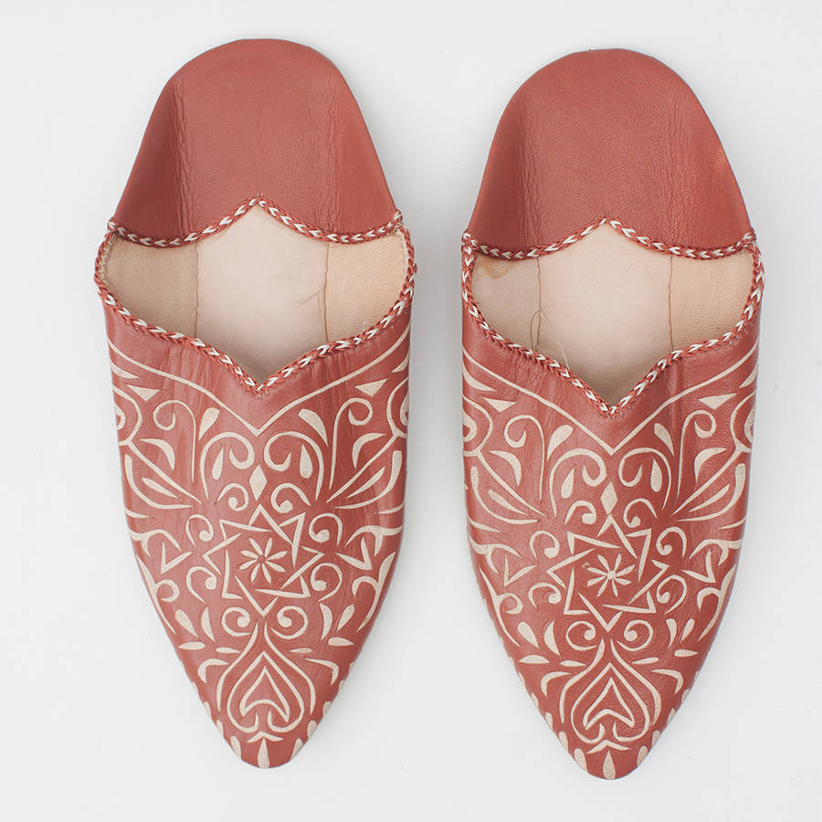 moroccan decorative babouche slippers by bohemia | notonthehighstreet.com