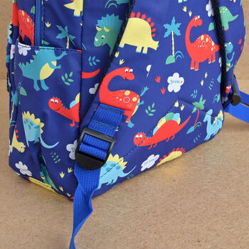 Personalised Kids Dinosaur Backpack, 6 of 6