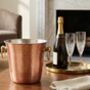 Hammered Matte Copper And Brass Ice Bucket, thumbnail 3 of 4