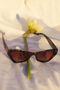 Classic Tortoise Shell Triangular Cut Block Sunglasses, thumbnail 1 of 8