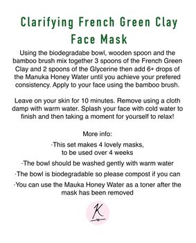 Natural French Green Clay Face Mask Gift Set, 3 of 10