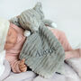 Personalised Elephant Ribbed Comforter And Blanket Set, thumbnail 2 of 12