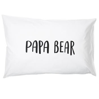 'Papa Bear/Mama Bear/Little Bear' Pillow Case Set, 6 of 8