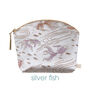 Silk Brocade Lavender Make Up Bag, thumbnail 2 of 7