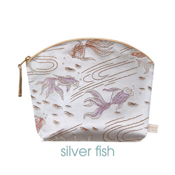Silk Brocade Lavender Make Up Bag, 2 of 7