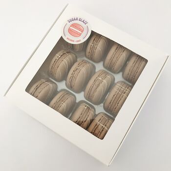 Triple Chocolate Macarons Gift Box Of 12, 2 of 3