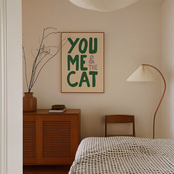You, Me And The Cat Print, 3 of 12