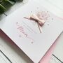 Handmade Mother's Day Card, Pink Bouquet Design. Any Name, thumbnail 4 of 6