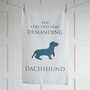 Wirehaired Dachshund Tea Towel, thumbnail 4 of 4