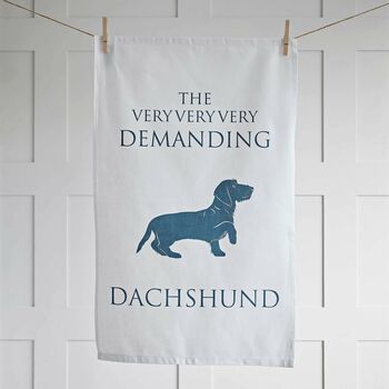 Wirehaired Dachshund Tea Towel, 4 of 4