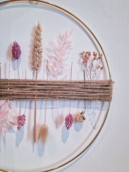 Blush, Dried Flower Hoop, 2 of 3