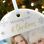 Memorial Photo Ceramic Disc Hanging Decoration Bauble + Gift Box, thumbnail 4 of 6