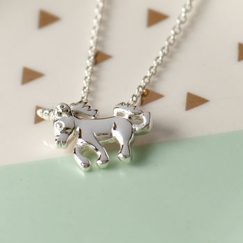 Unicorn Sterling Silver Necklace, 5 of 12