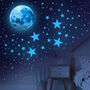 Glow In The Dark Moon Stars, Removable Vinyl Decals, Three Colours, thumbnail 1 of 8