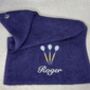 Embroidered Darts Towel With Name And Carabina, thumbnail 1 of 7