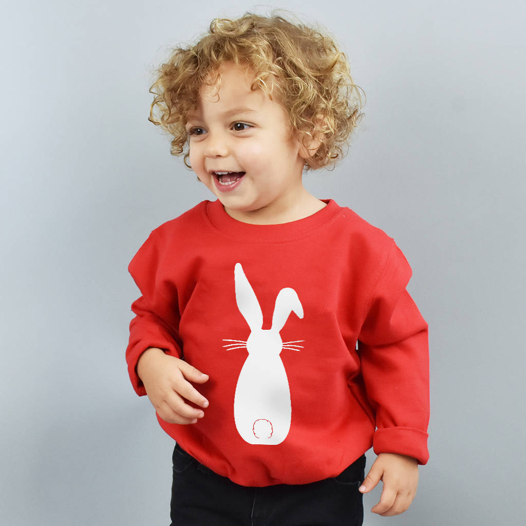Easter Children's Bunny Rabbit Sweatshirt Jumper By Ellie Ellie ...