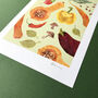 Vegetable A4 Recycled Art Print, thumbnail 3 of 5