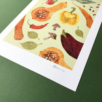 Vegetable A4 Recycled Art Print, 3 of 5
