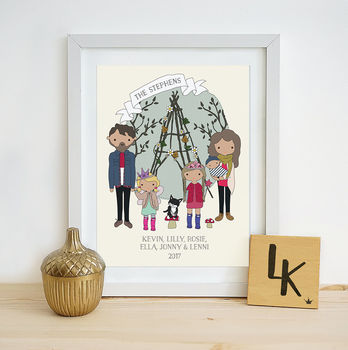 Personalised Family Illustration, 3 of 7