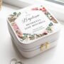 Personalised Floral Christening Keepsake Jewellery Box, thumbnail 2 of 4