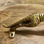 Jaguar Shaped Brass Door Pull / Decorative Door Handle, thumbnail 6 of 6
