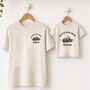 Personalised Father's Day T Shirts Daddy And Me Matching Set Explorer, thumbnail 1 of 4