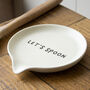 Let's Spoon Ceramic Spoon Rest, thumbnail 3 of 3