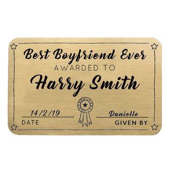 Personalised Best Boyfriend Ever Wallet Card, 3 of 7
