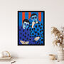 The Boys In Blue Bright Bold Modern Men Wall Art Print, thumbnail 4 of 6