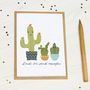 Personalised Dad Cactus Card, thumbnail 1 of 3