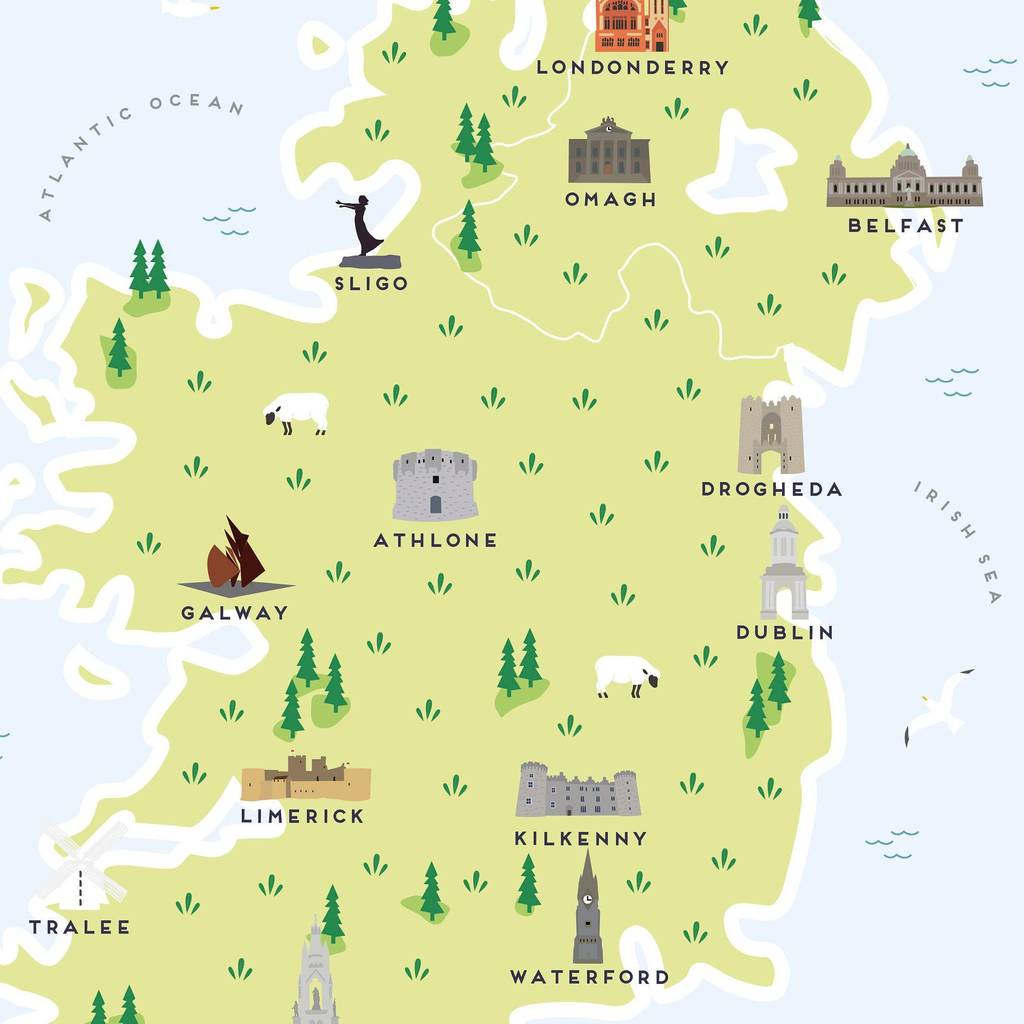 Printable Map Of Ireland