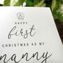 Personalised Handmade First Christmas Card For Grandma, thumbnail 2 of 4