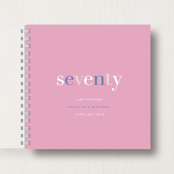 Personalised 70th Birthday Memory Book, 11 of 11