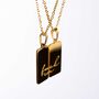 Fuck Em 18k Gold Plated Friendship Necklace, thumbnail 6 of 11