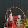 Santa In A Chair Lift Hanging Decoration, thumbnail 4 of 4