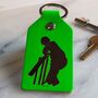 Cricket Lover's Leather Key Ring, thumbnail 7 of 12