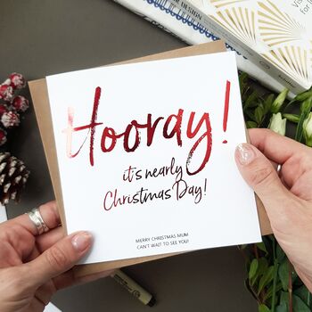 Merry Christmas Mum | Foiled Christmas Card For Mam, 4 of 4