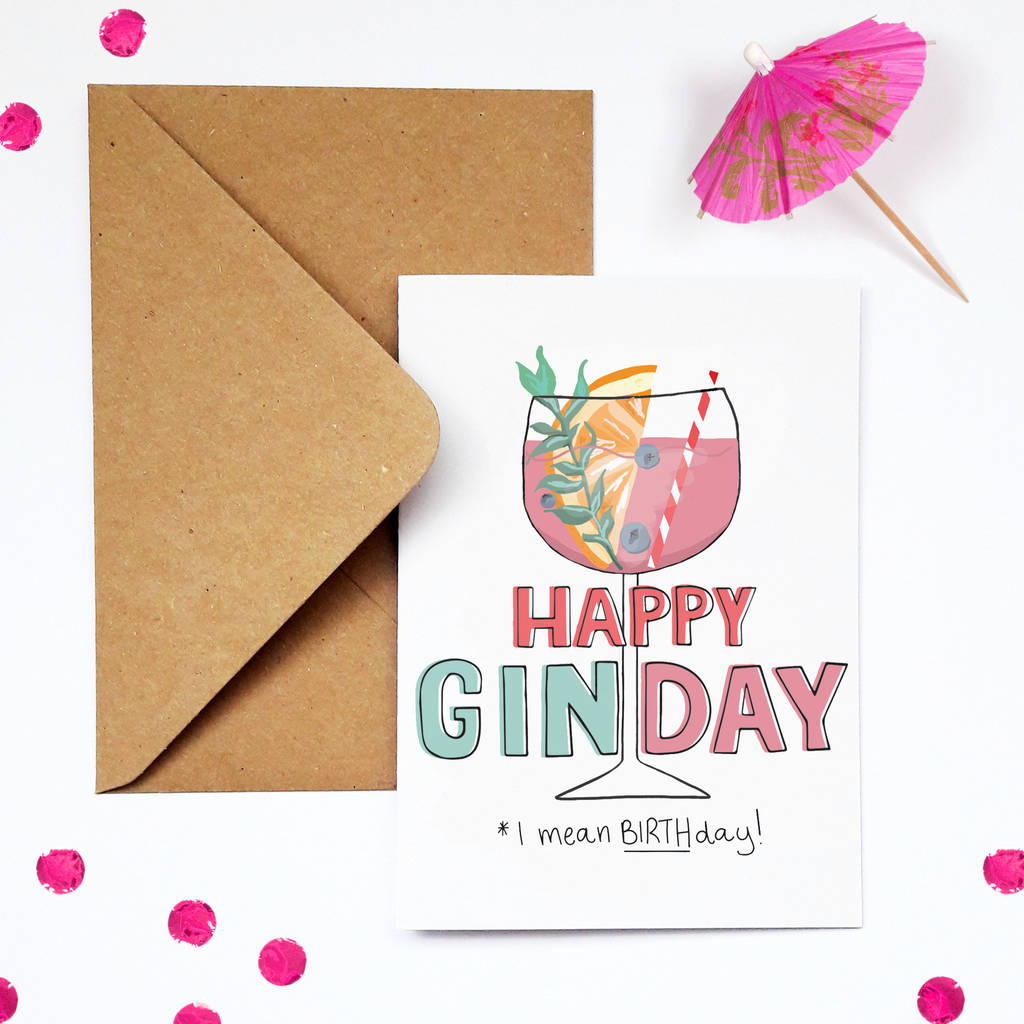 Funny Gin Lover Birthday Card, 1 of 2