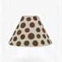 Hand Painted Linen Sustainable Lampshade Polka Dot, thumbnail 1 of 12
