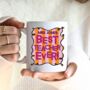 Personalised Stripe Best Teacher Ever Mug, thumbnail 1 of 2