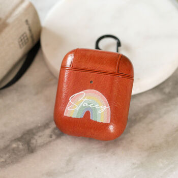 Personalised Rainbow Air Pods Case Cover Gift For Her, 2 of 8