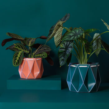 Origami Self Watering Eco Plant Pot: 15cm | Dark Teal, 6 of 10