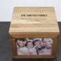 Personalised 'We Are Family' Oak Photo Box, thumbnail 3 of 6