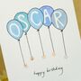 Personalised Handmade Birthday Balloons Card, thumbnail 11 of 12