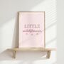 Girls Floral Personalised Whimiscal Wall Art Set Of Four, thumbnail 5 of 5