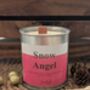 Snow Angel Wood Wick Candle For Christmas, thumbnail 1 of 5