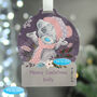 Personalised Me To You Cosy Winter Acrylic Christmas Decoration, thumbnail 1 of 3